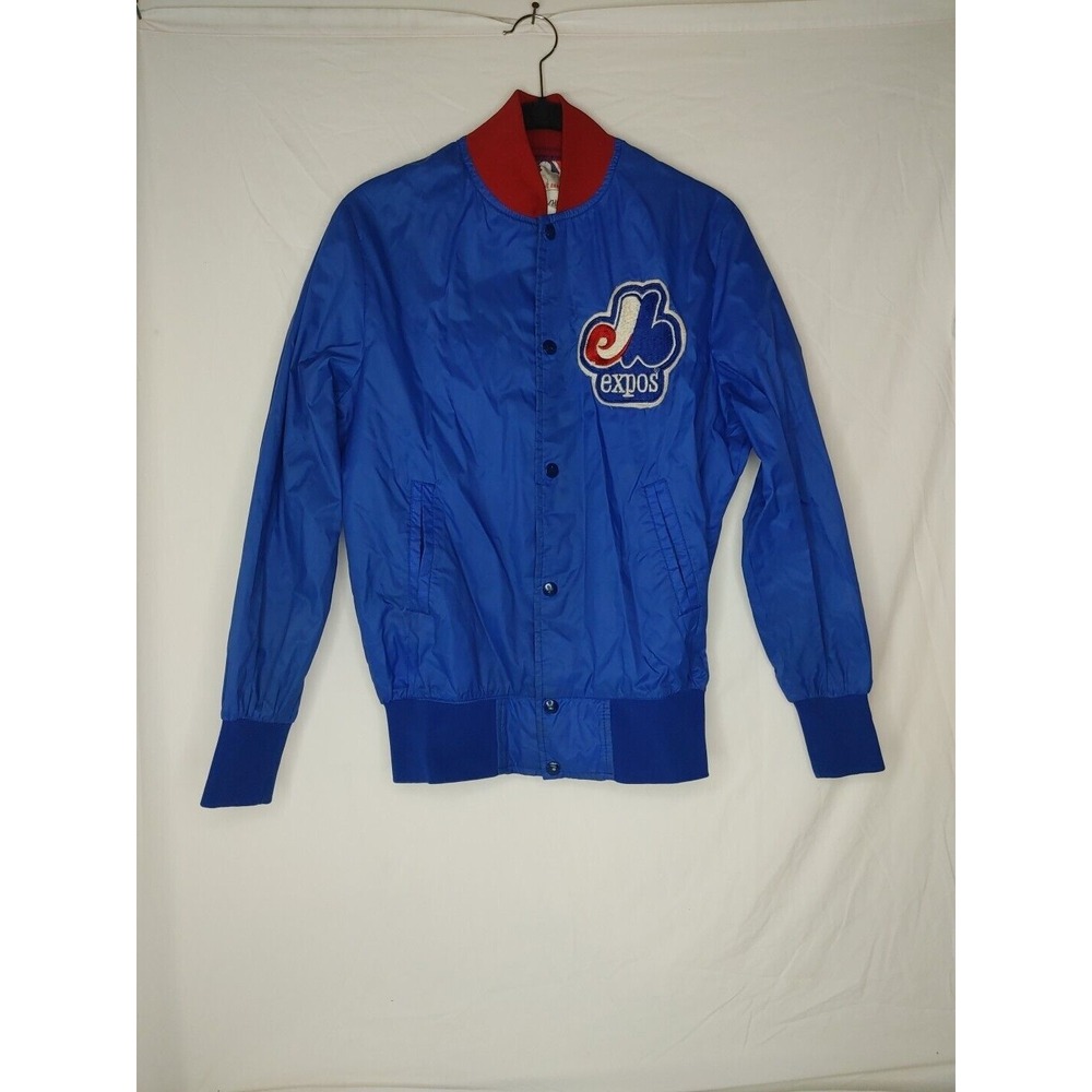 Vintage Montréal Expos 90s Baseball Team Varsity Jacket Boys SzL
